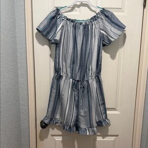 Striped Off-Shoulder Jumpsuit